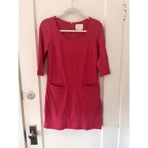 Kate Spade Womens Dress Pink 3/4 Sleeve Pockets Viscose Size XS